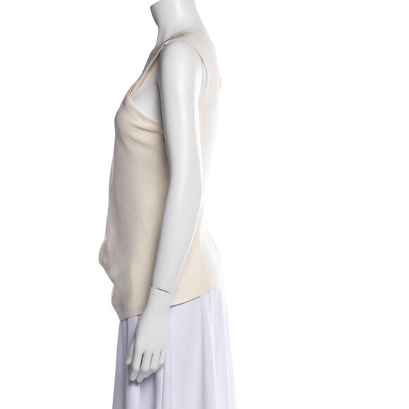 CELINE Silk V-Neck Top - Picture 3 of 4